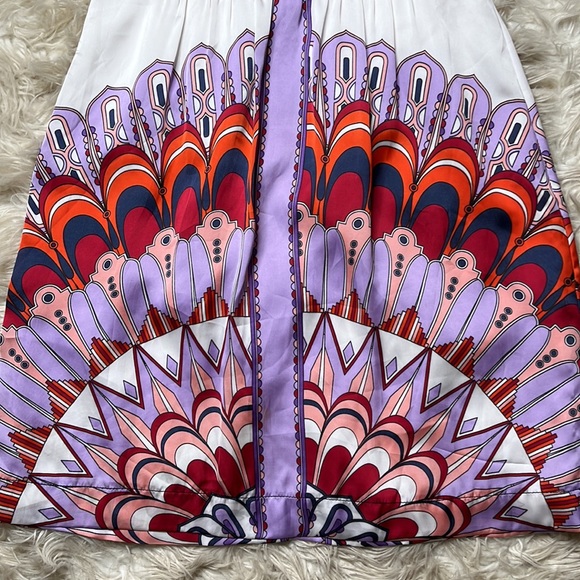 London Style High Waisted print dress Size 8 - Picture 2 of 8